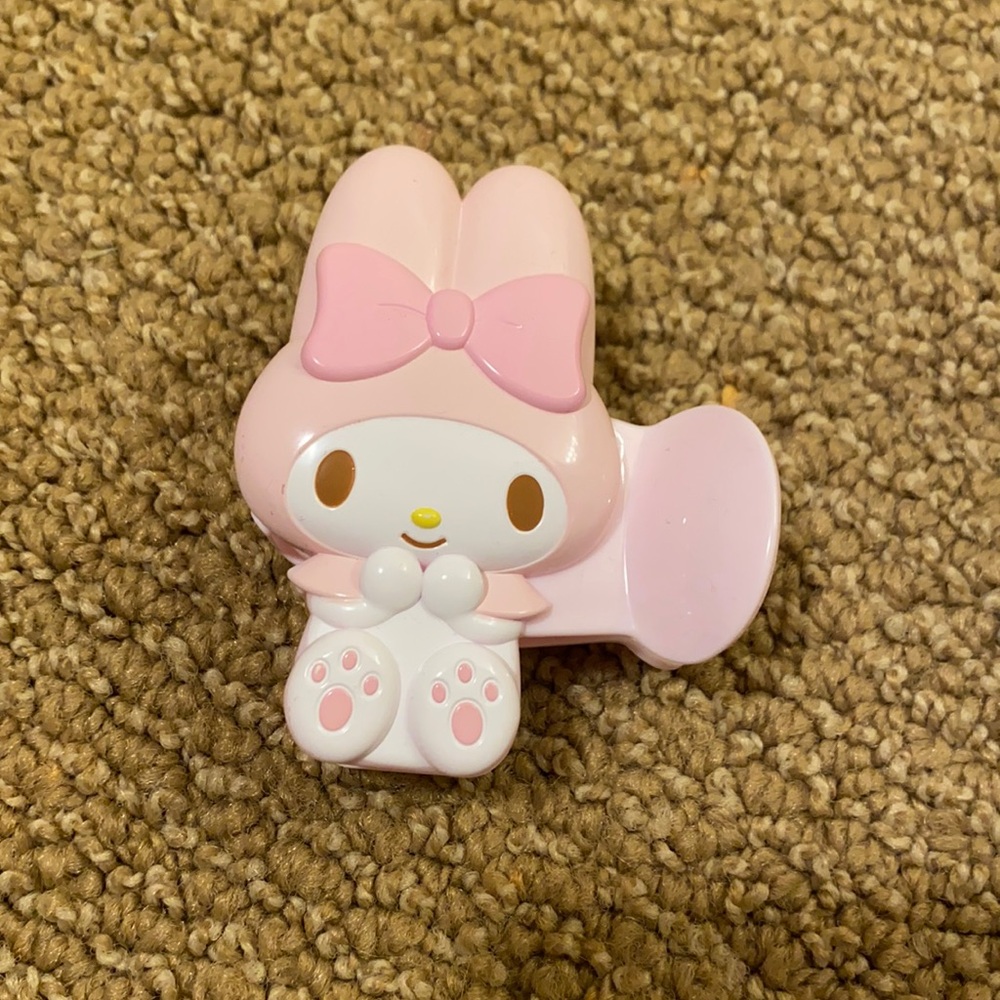 Pink hair claw my melody hello kitty